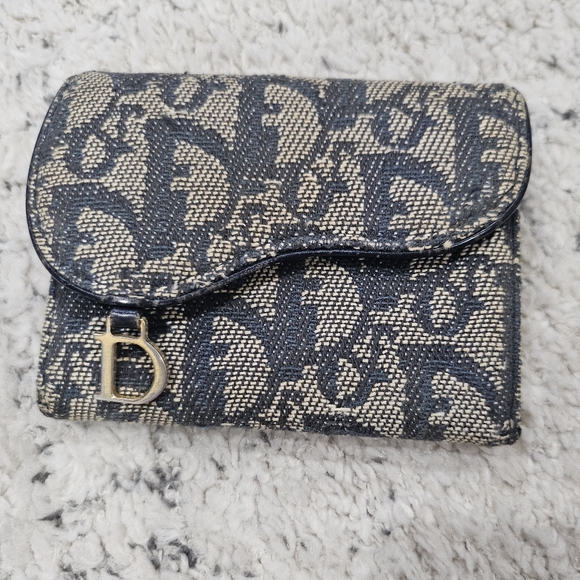 Christian Dior Oblique Saddle Accordian Style Wallet - Picture 1 of 10